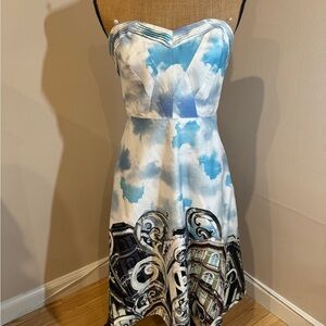 Parisian anthropology strapless dress